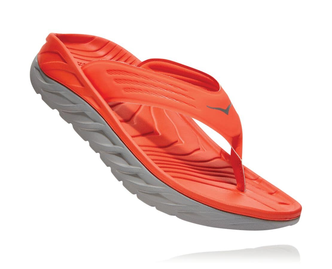 Hoka One One Ora Recovery Flip Philippines - Men's Recovery Sandals - Red | WG2964701